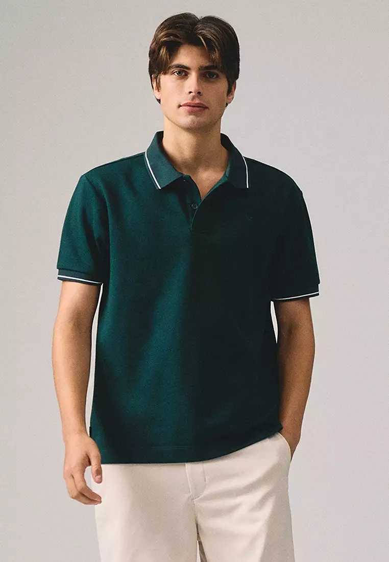 Premium Regular Fit Polo Shirt With Contrast Tipping