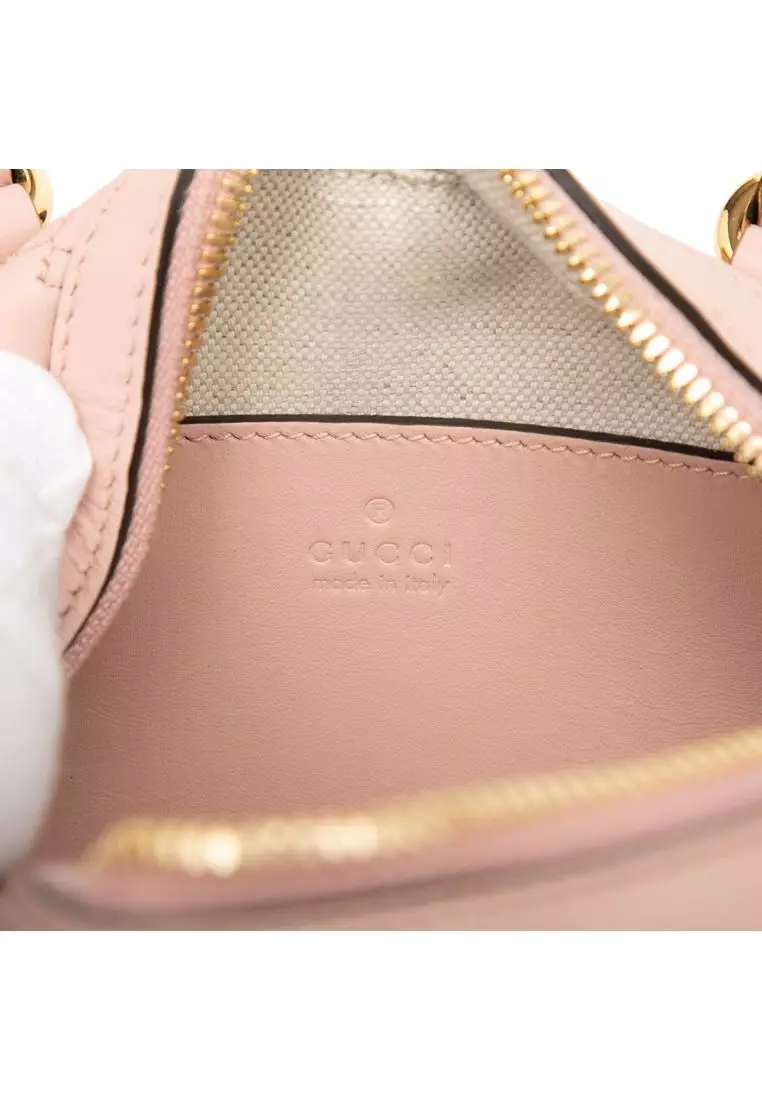 二手 Gucci Mini GG Marmont Matelasse 皮革手提包