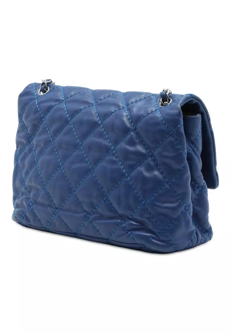 Pre-Loved Chanel Large Quilted Calfskin Love Me Tender Flap