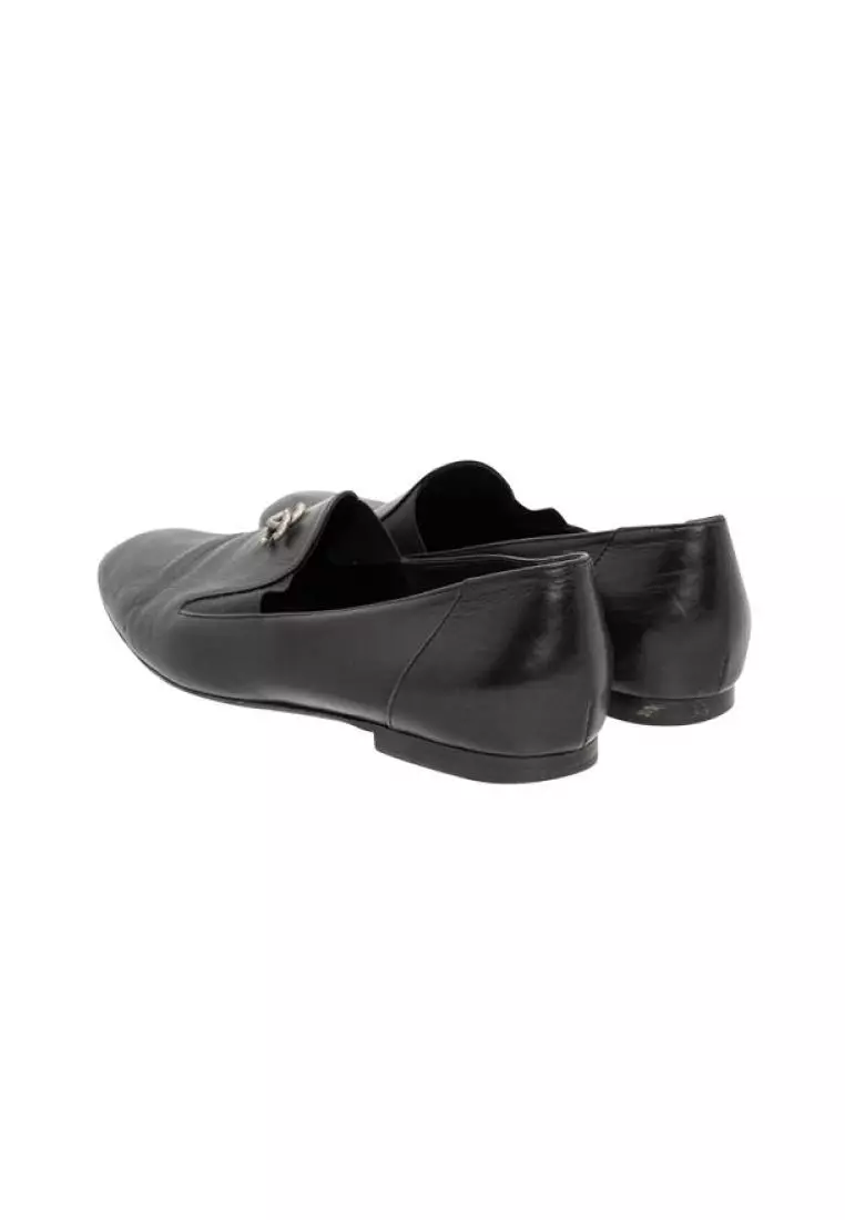Buy Chanel Pre Loved CHANEL Interlocking CC Logo Loafers 2024