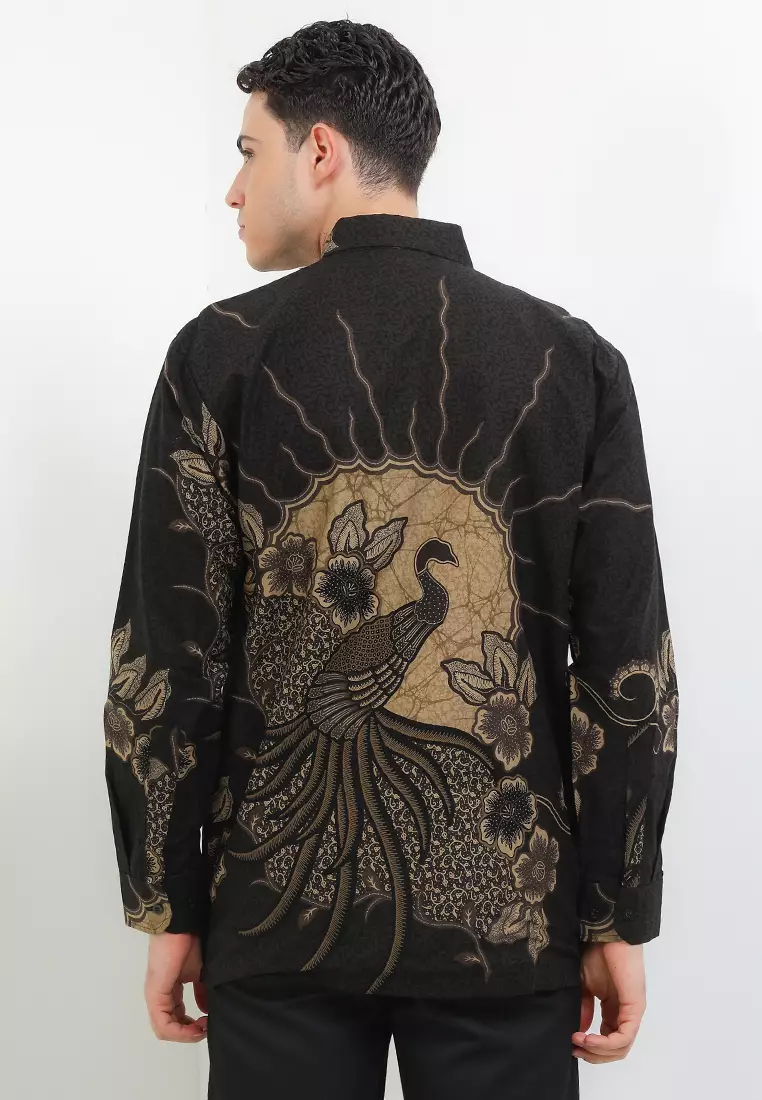 BATIK TALENTA EXCLUSIVE Lengan Panjang JALAK BLACK 01