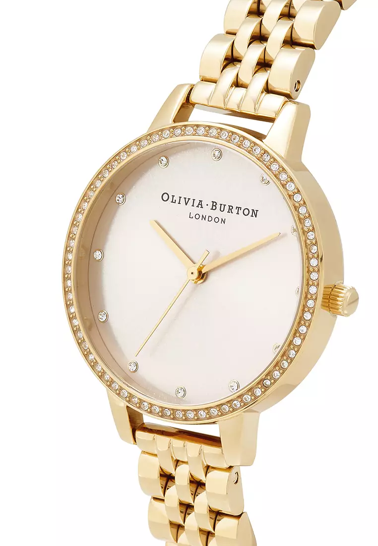 Olivia Burton 34mm Classics Champagne Gold Bracelet Watch OB16DE15