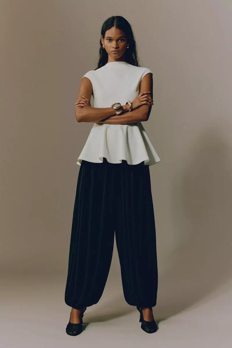 Ponte di Roma peplum top
