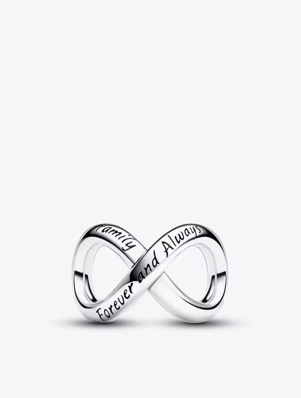 Infinity eight sterling silver charm