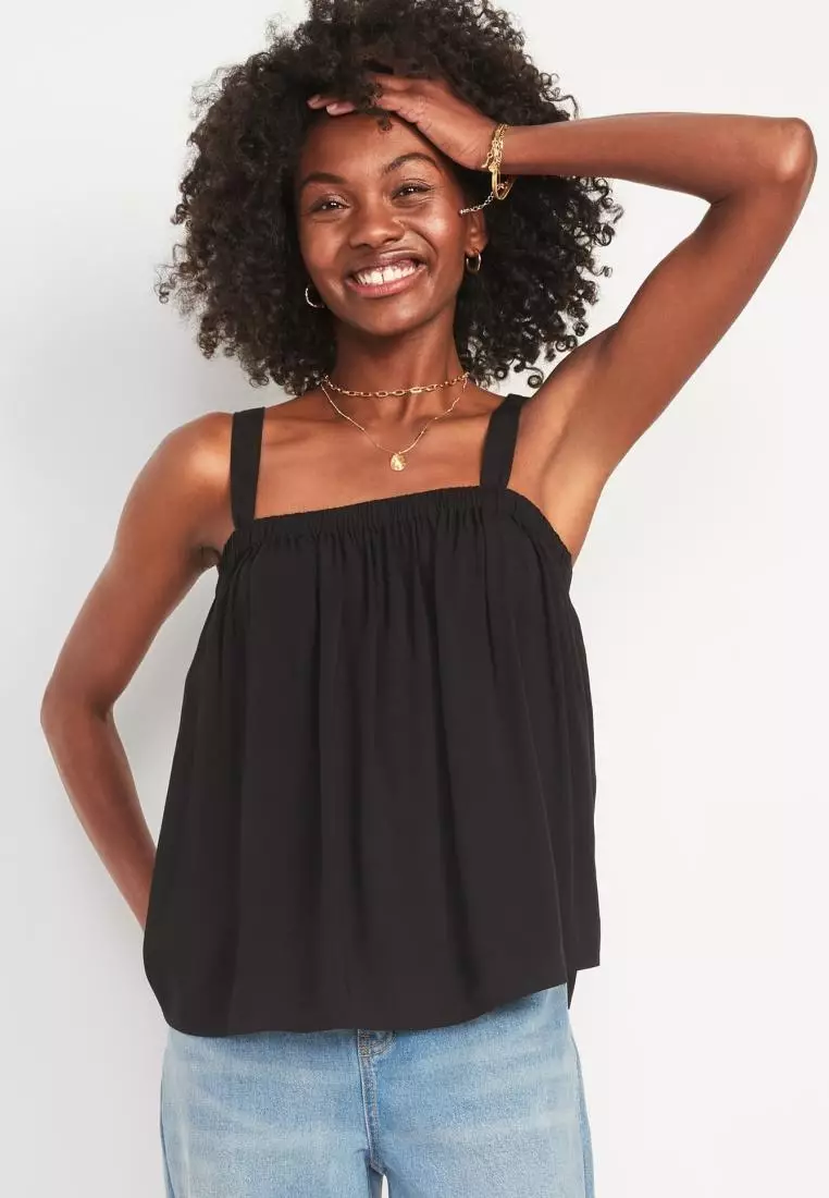 Fitted Twist-Front Cami Top for Women