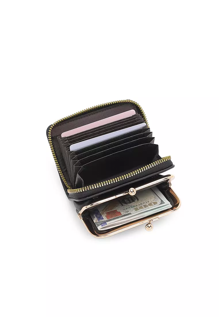 Women's Short Wallet / Purse - Black