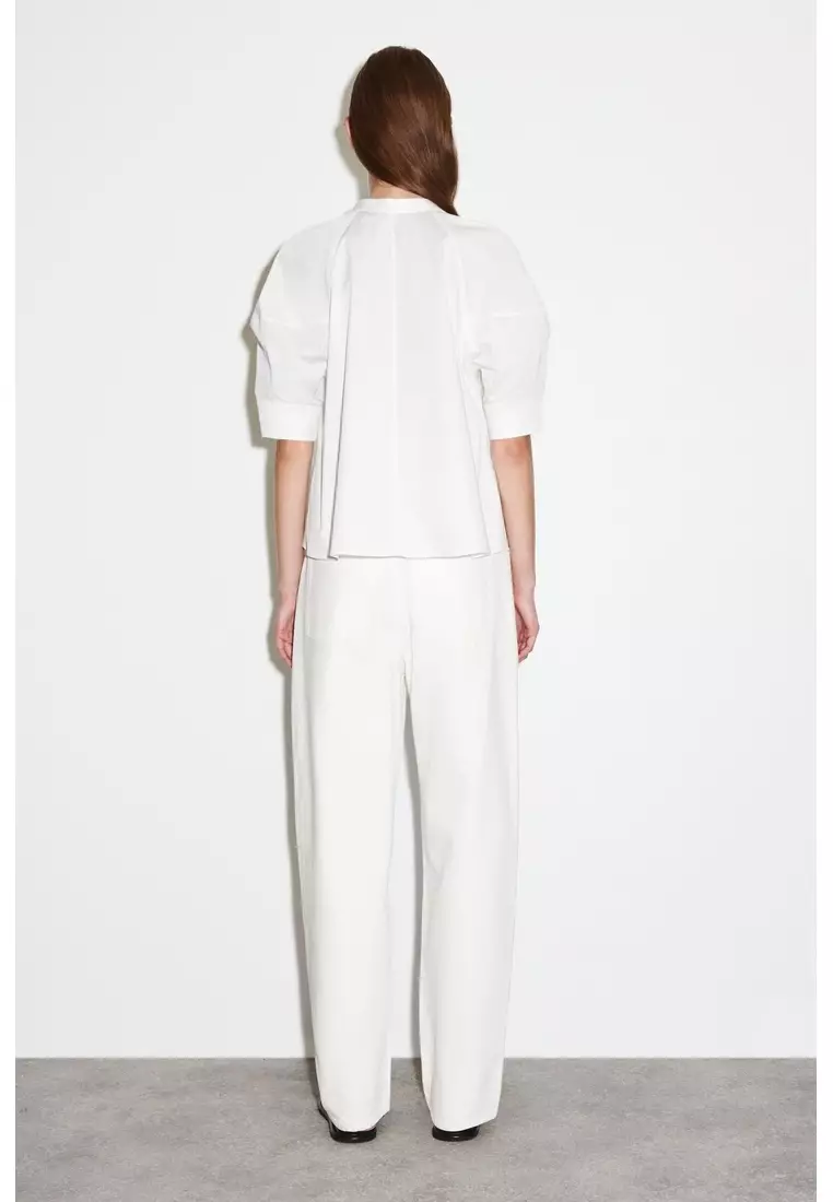PUFF-SLEEVE BLOUSE