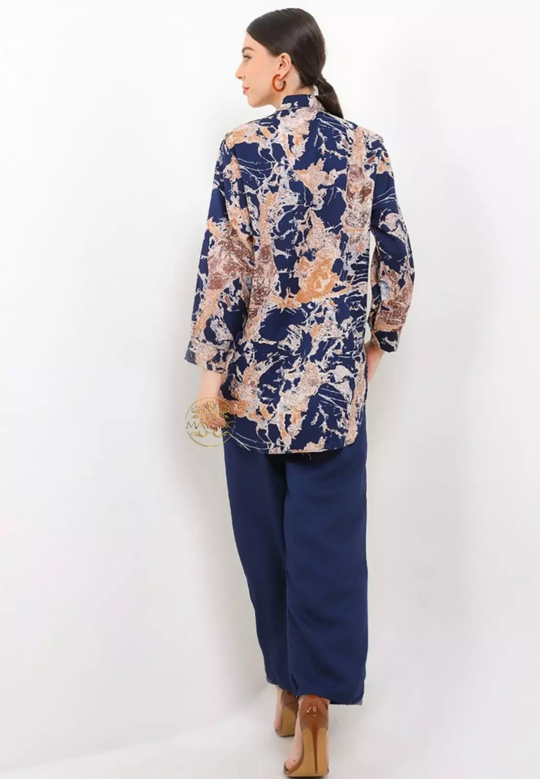Sakifa Navy Setelan Celana Premium MYA