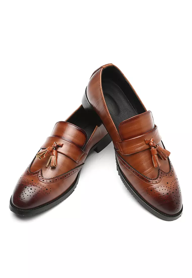 Galliano Tassel Synthetic Leather Brogues WZWH-B07