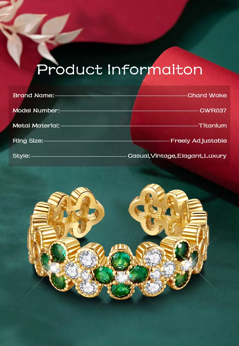 Cincin Wanita Korea Vintage Style Titanium Original Free Size Cincin Cewek Rings