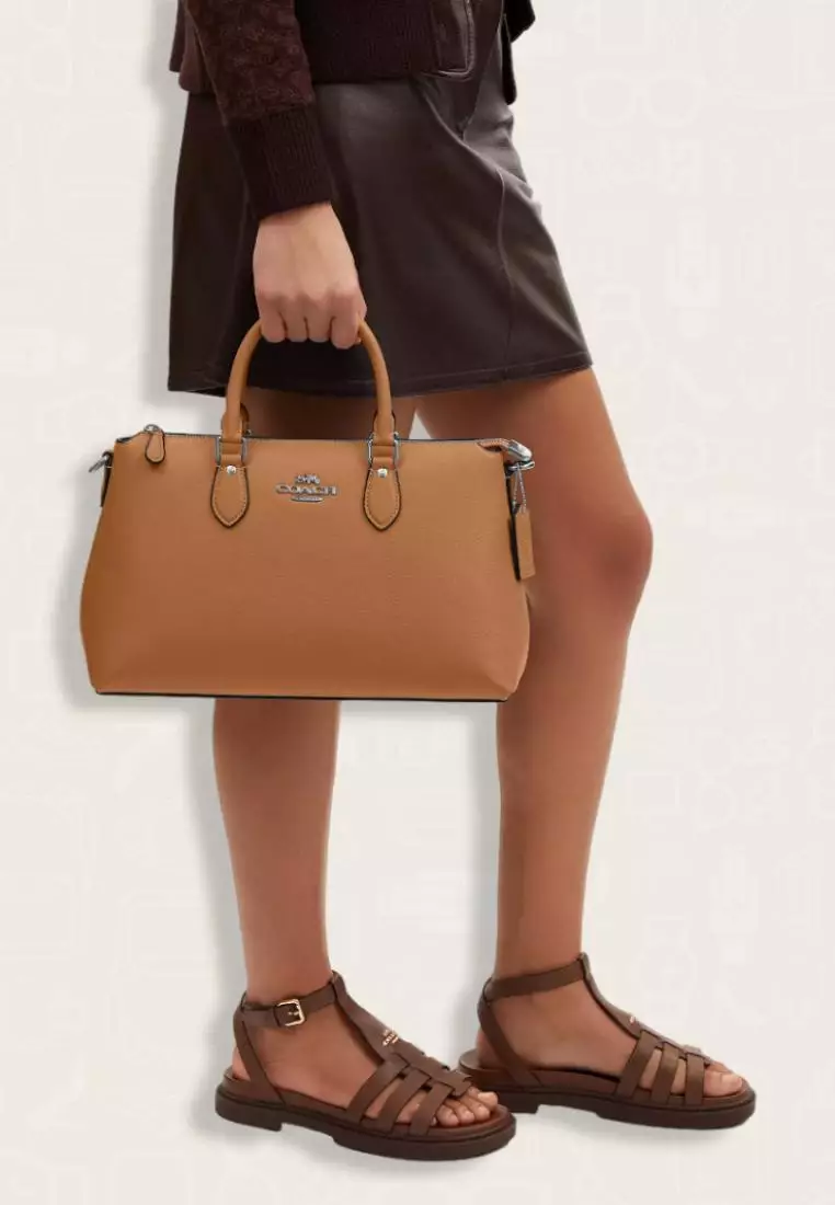 Coach Georgia Satchel Bag Light Saddle