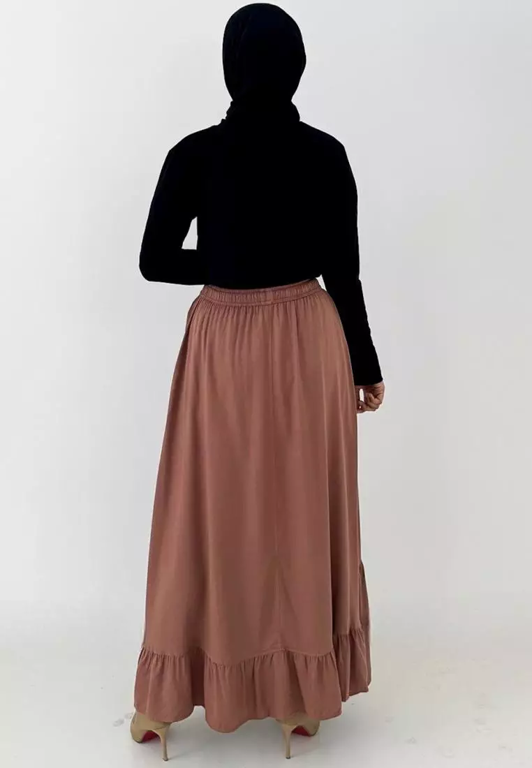 Inayah Cotton Skirt (Rok Panjang A-Line)