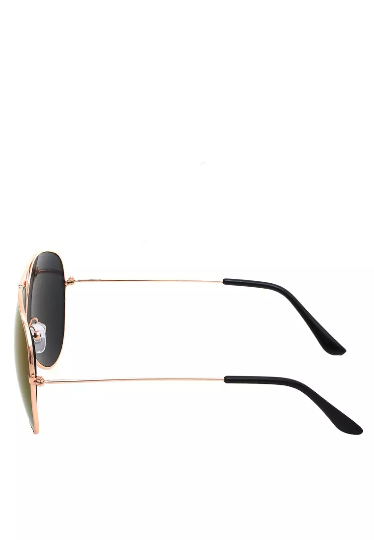 Adkins Kacamata Aviator Pria Mirror Lens UV Protection Frame Material Alloy ORIGINAL - Dark Blue