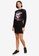 MISSGUIDED black Graphic Long Sleeve Crop Top F342BAA26E1EA0GS_3