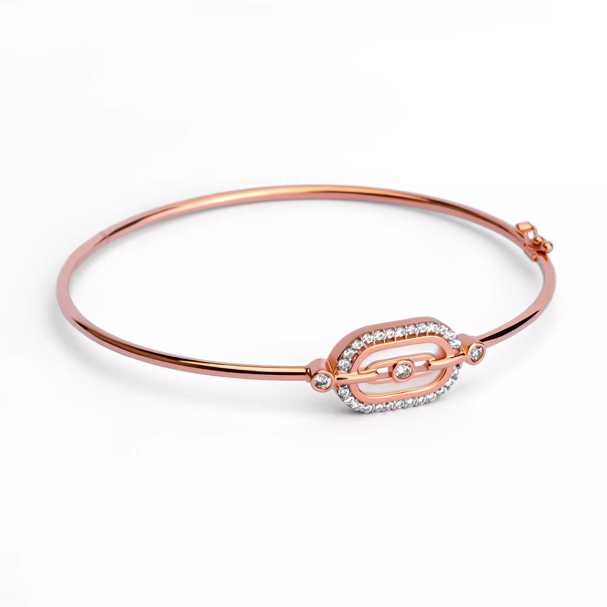 Gelang Emas 7k - Lilita Gold Bangle - Mother of Pearl Collection - Juene Jewelry