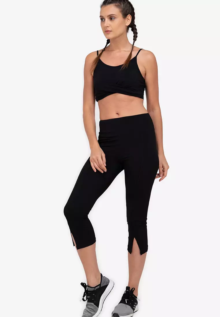 Buy ZALORA ACTIVE Overlap Cross Front Sports Bra 2023 Online