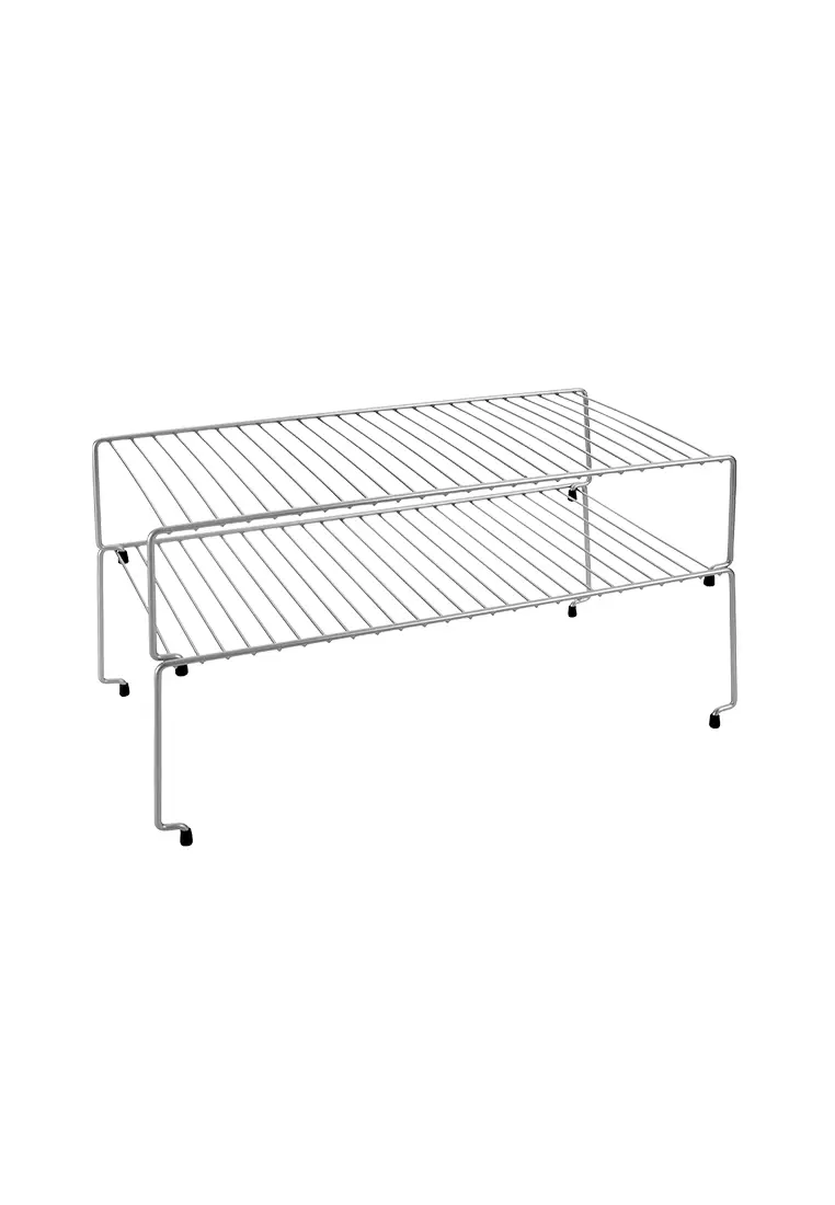 Buy MakeRoom Set 2 Stackable Shelves Sky Pt 2023 Online ZALORA