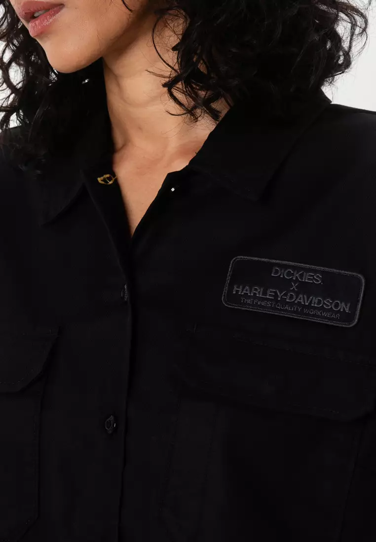 Women's Dickies x H-D Eagle Cropped Work Shirt