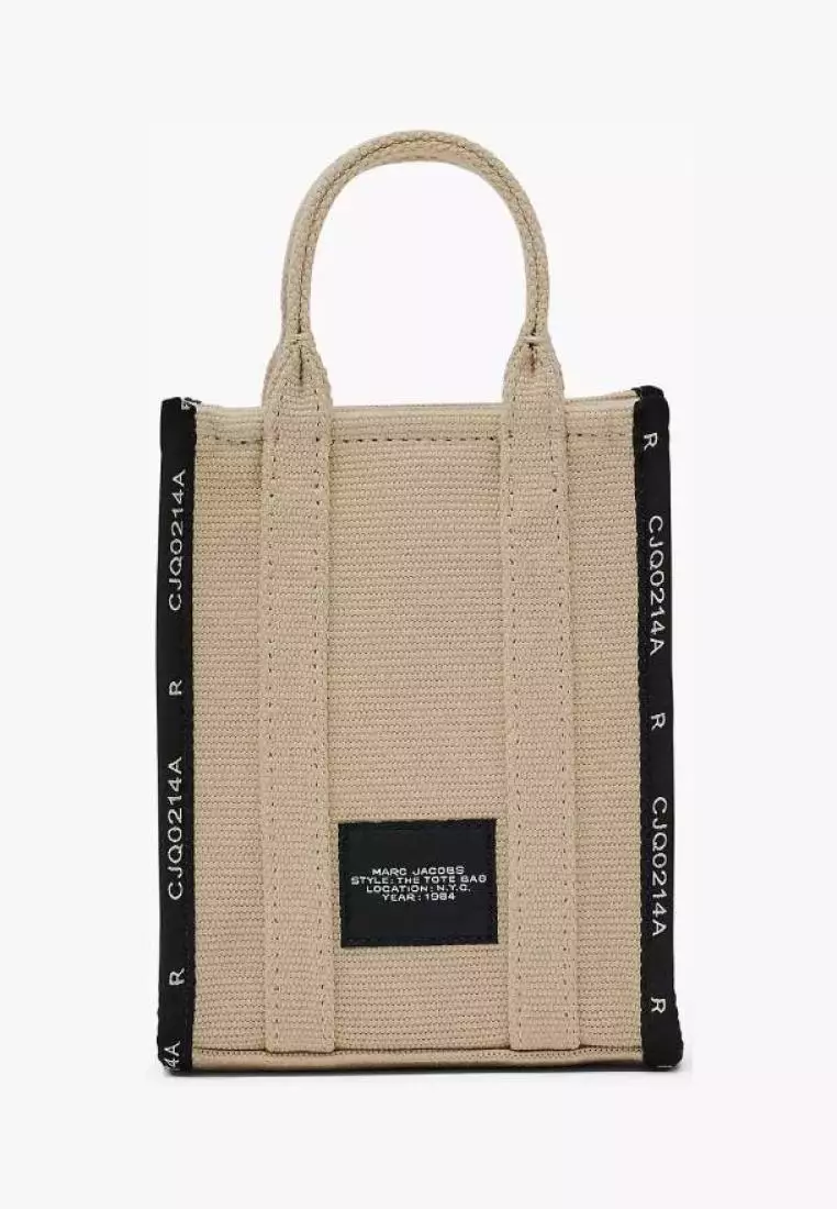 MARC JACOBS The Jacquard Mini Tote Bag Warm Sand