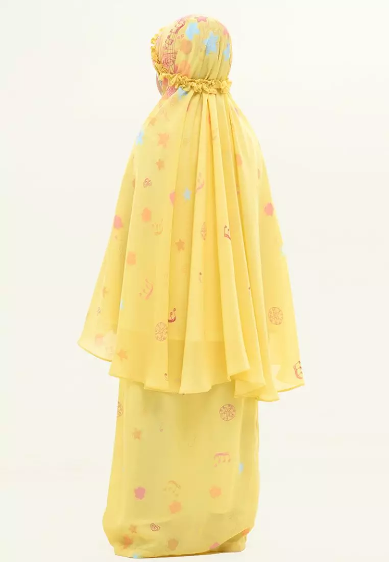 Rabbani - Mukena Muslim Anak Perempuan Bani Batuta Munna Mazara Lt - Citrus