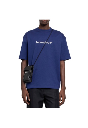 Buy Balenciaga Balenciaga New Copyright Medium Fit T Shirt In Blue Online Zalora Singapore