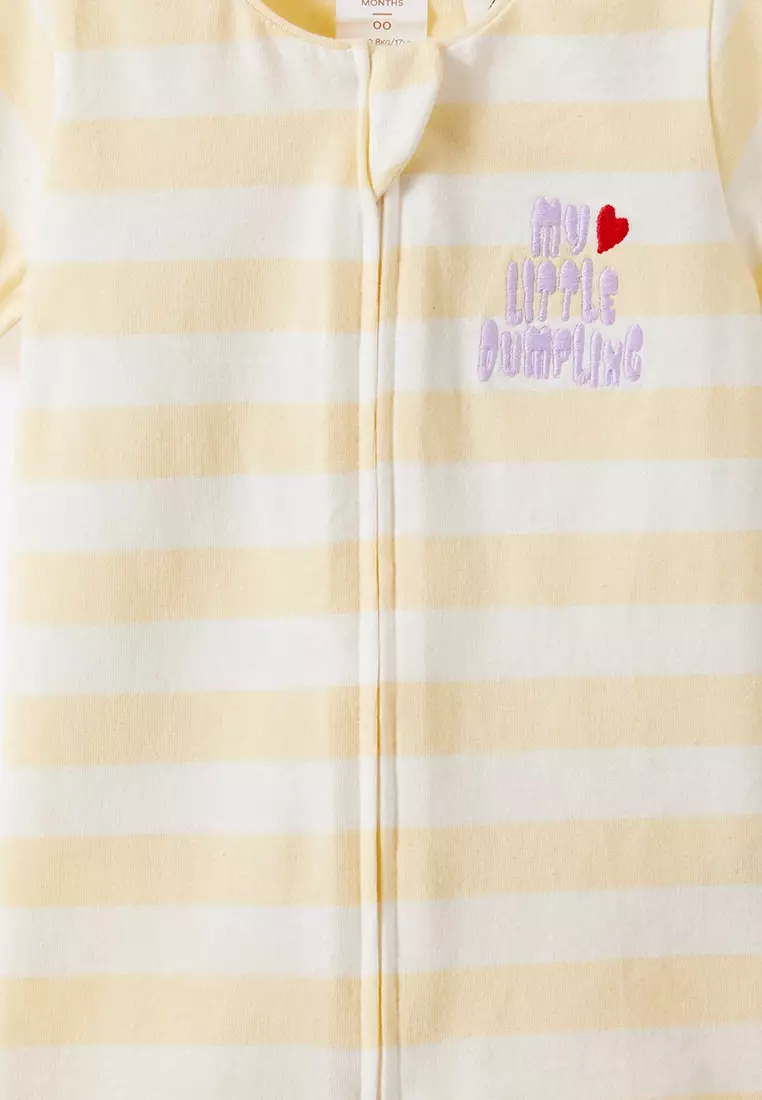 The Short Sleeves Zip Romper