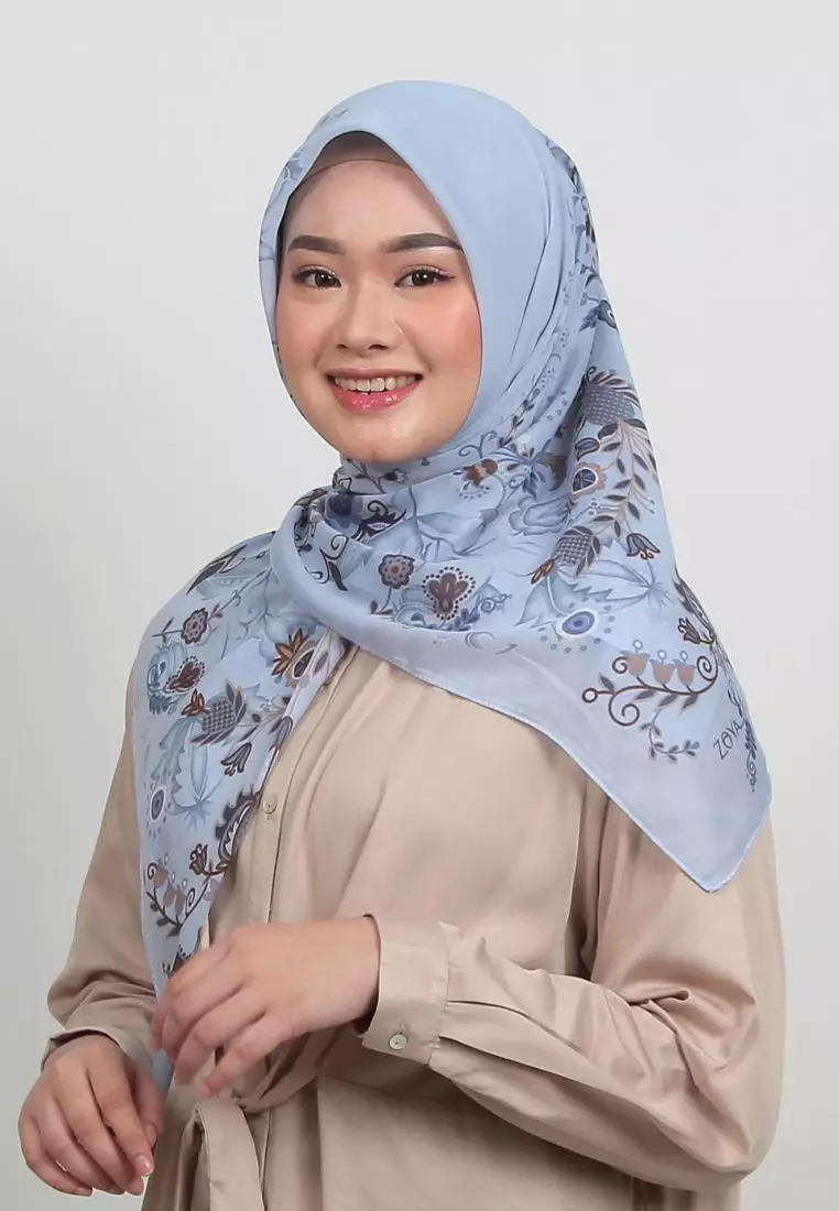 jilbab segiempat motif