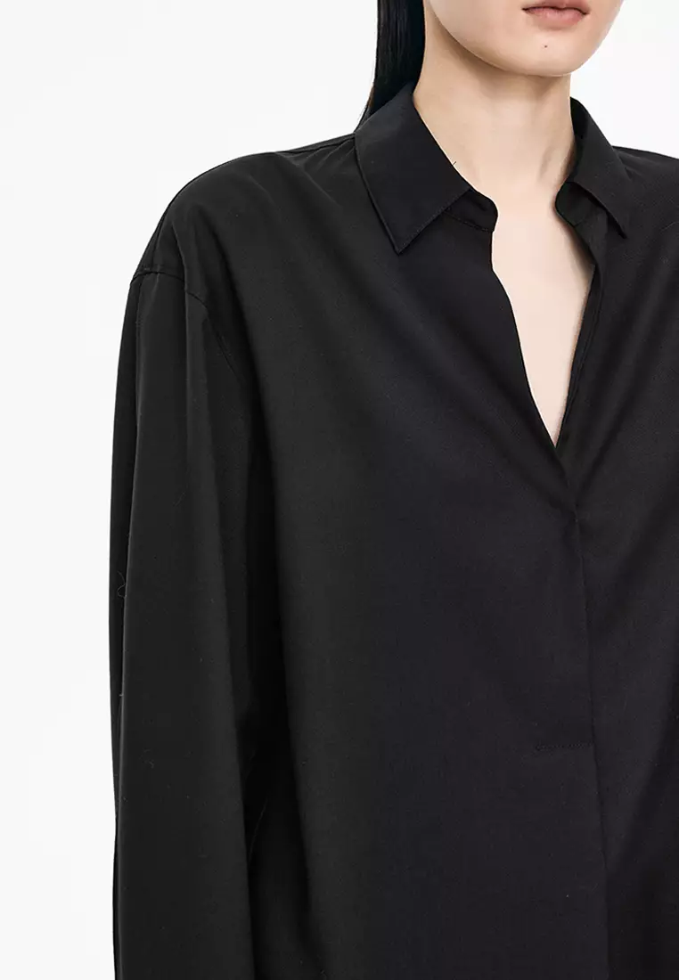 全羊毛宽松长袖TOP