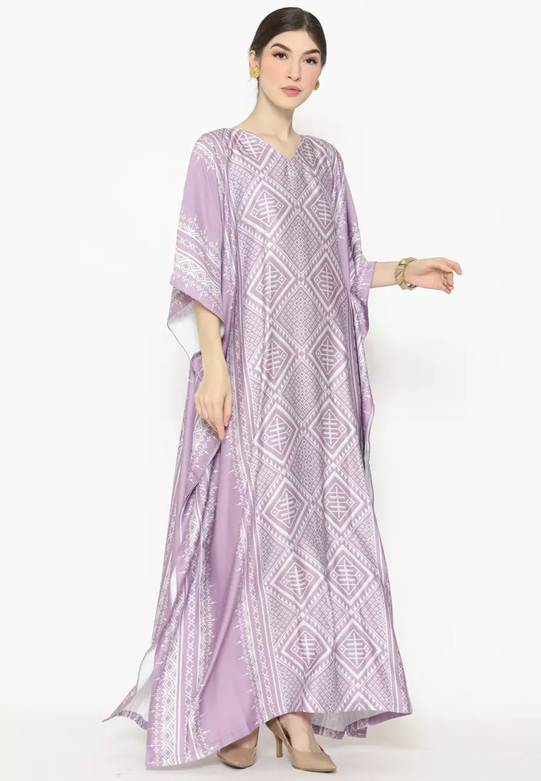 Kanzi Exclusive Short Sleeve Songket Kaftan