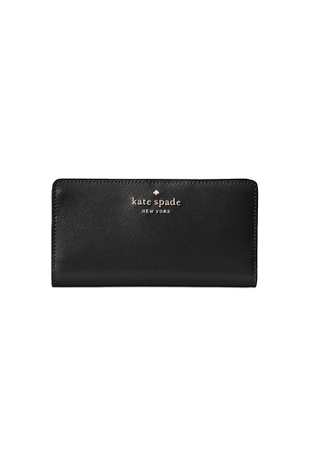 Kate Spade black Kate Spade Staci Large Slim Bifold Wallet WLR00145 Black D05C8AC6C2A98DGS_1
