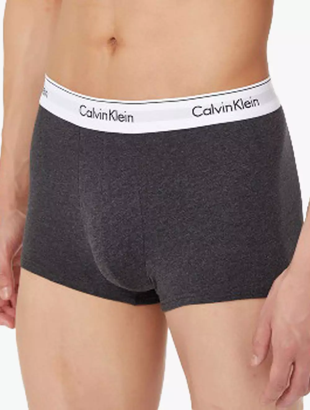 CK UNDERWEAR - MODERN COTTON STRETCH TRUNKS 2PK - blue