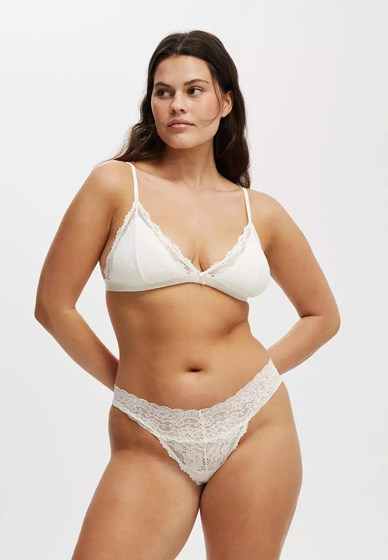 Everyday Lace Triangle Padded Bralette