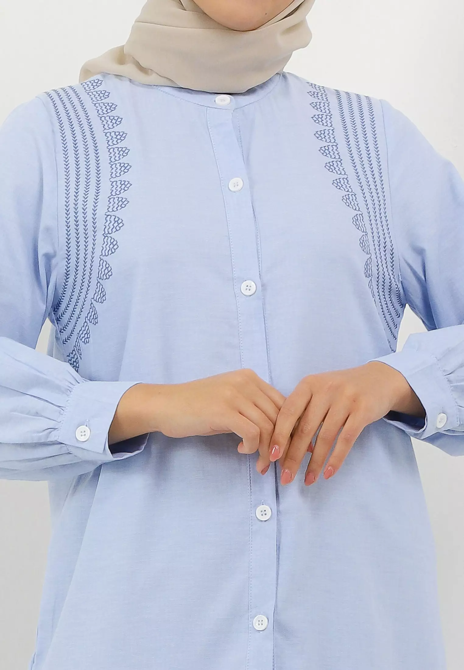 MFMW Udom Tunik Blue Motif