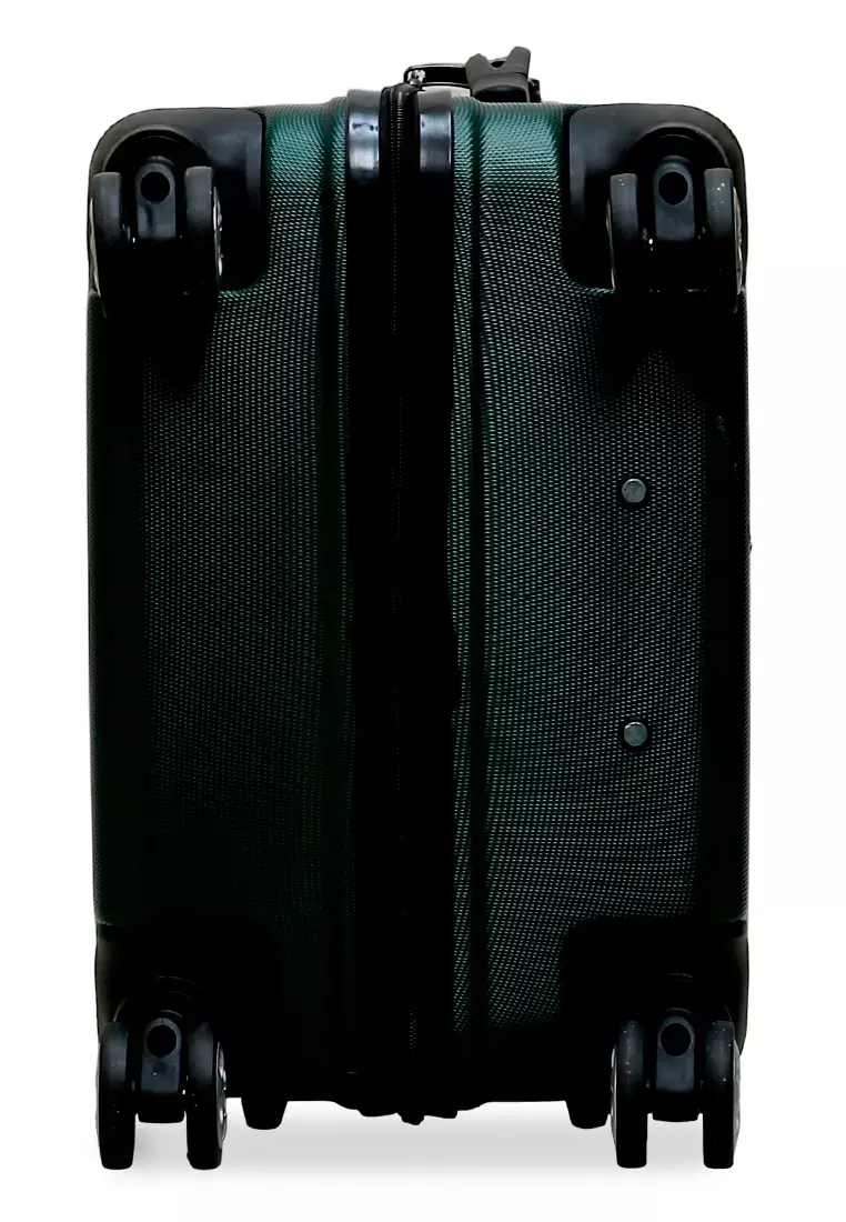 Isvara Tas Koper Hardcase One Set Unisex Large Compartment Suitcase Code Lock System Material ABS+PVC Coated ORIGINAL - Green