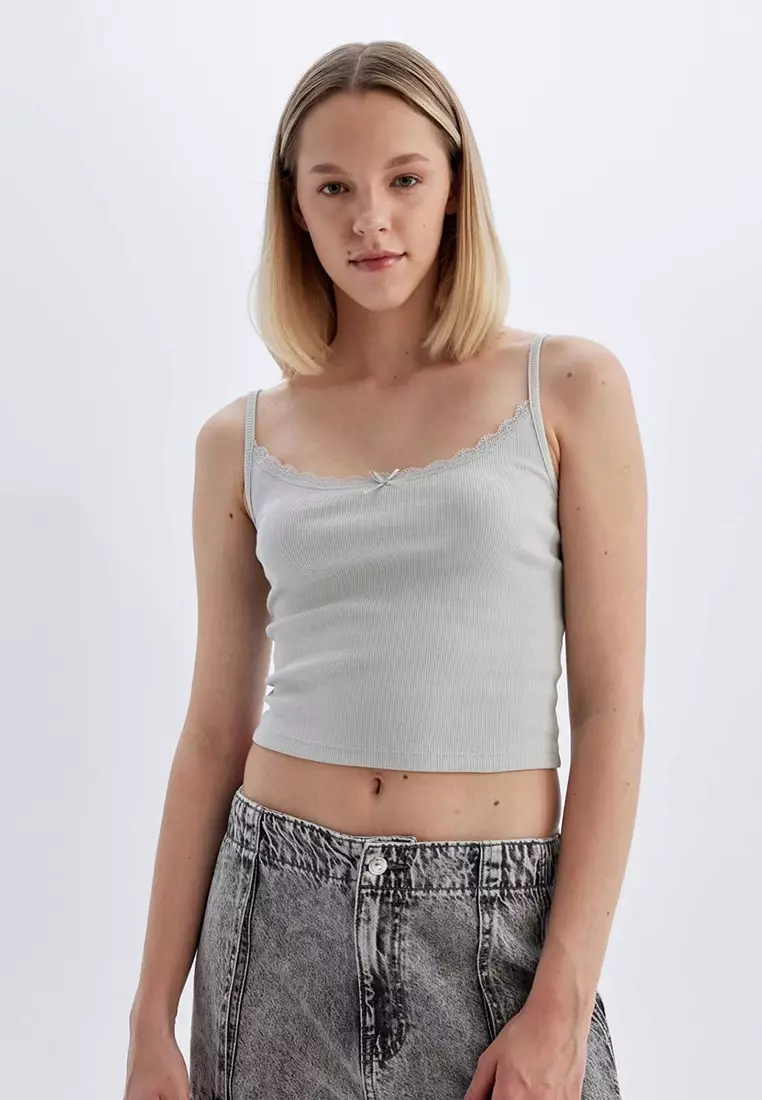 Fitted Ribbed Tank Top