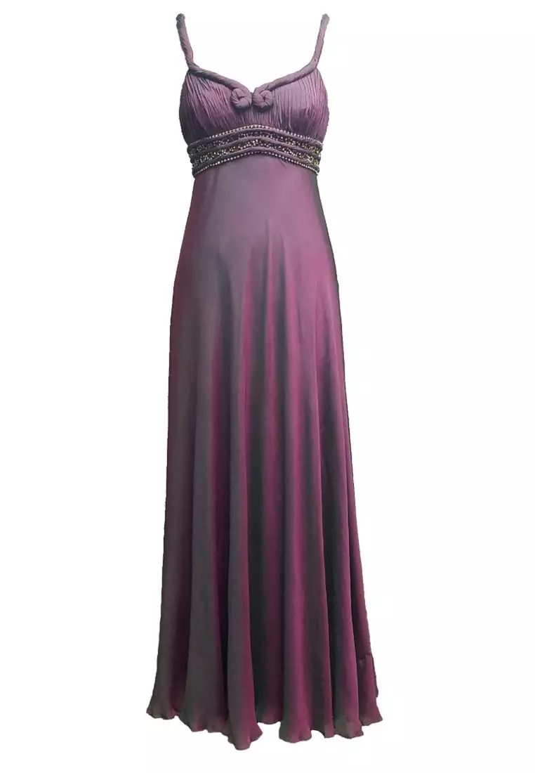 ANNE F Feminine Beauty Yarn Dye Chiffon Beaded Evening Gown 2026 | Buy ANNE  F Online | ZALORA Hong Kong