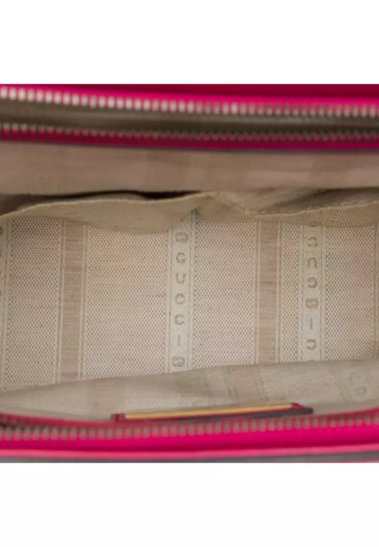 Pre-Loved Gucci Patent Bright Bit Satchel