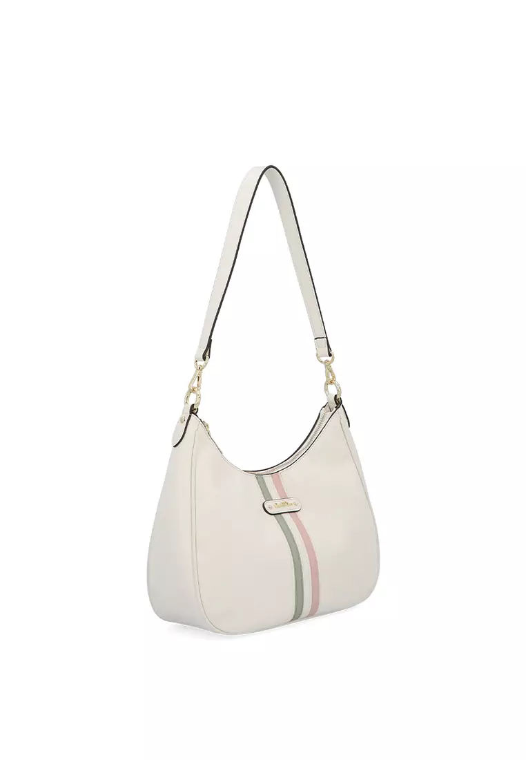 Buy Carlo Rino Mila Striped Shoulder Bag - Beige 2026 Online | ZALORA ...