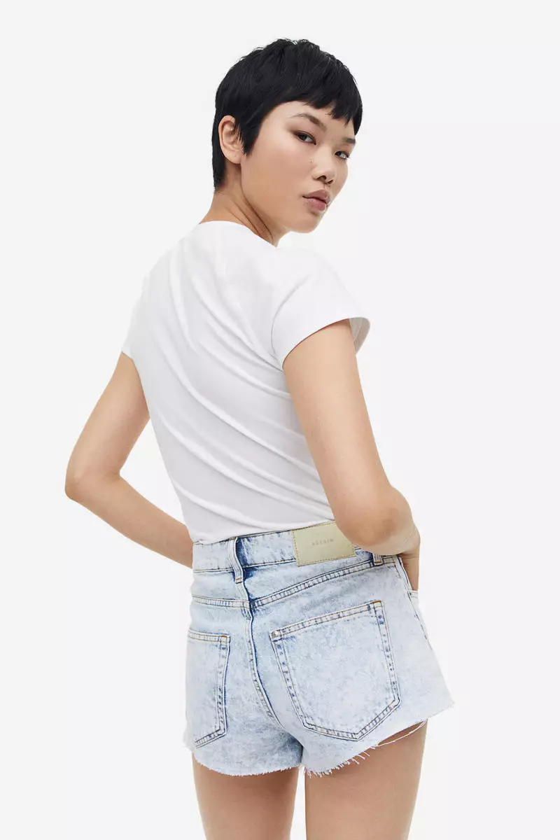 Curvy Fit Denim shorts
