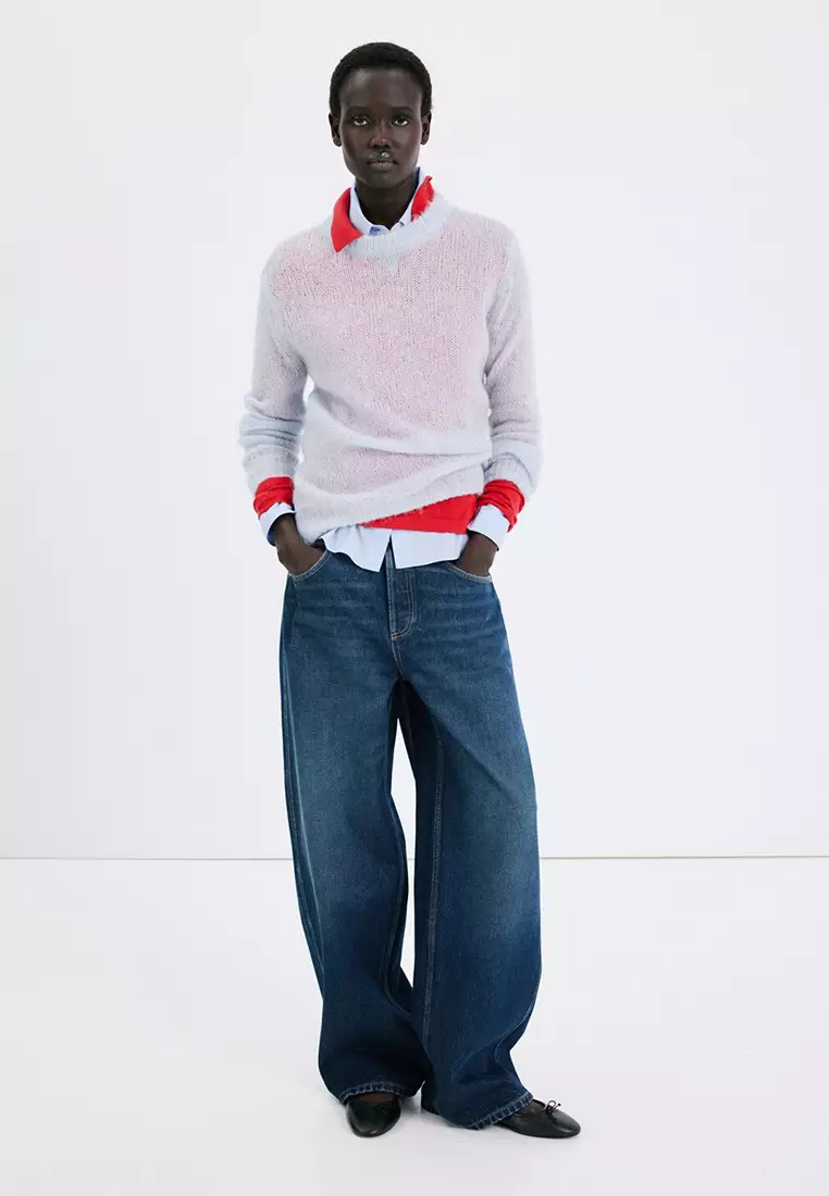 Mid-Rise Balloon Jeans