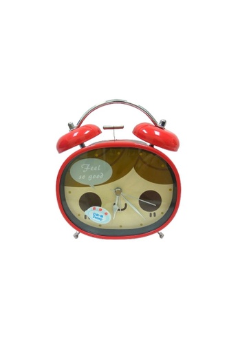S&J Co. Cartoon Style Child Alarm Clock with Cute Bell - Red 2A0F6HL98C1FC2GS_1