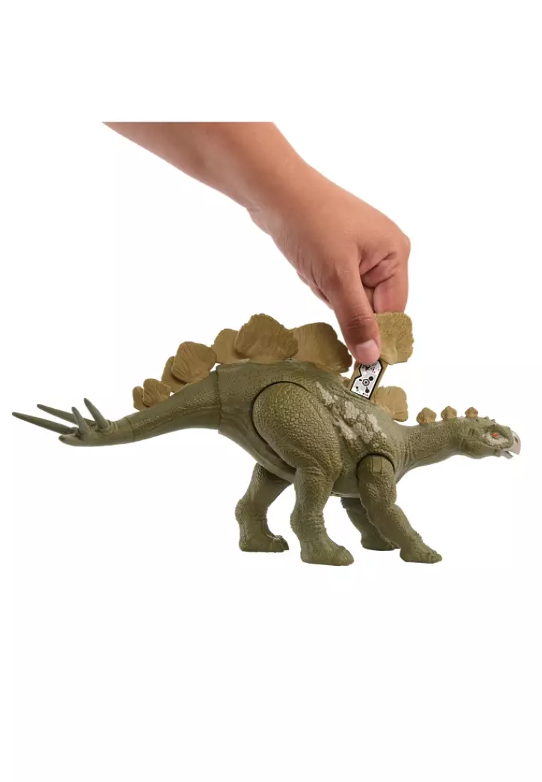 Jurassic World Wild Roar Dinosaur, Hesperosaurus Action Figure Toy With Sound