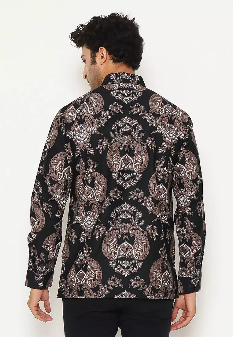 Hadinata Batik Pria Kemeja Panjang Furing Hakim Hanum