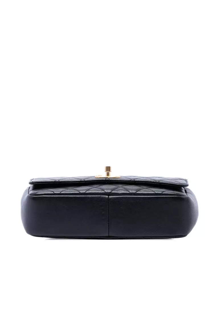Pre-Loved Chanel Medium Quilted Lambskin Private Affair Camellia Flap