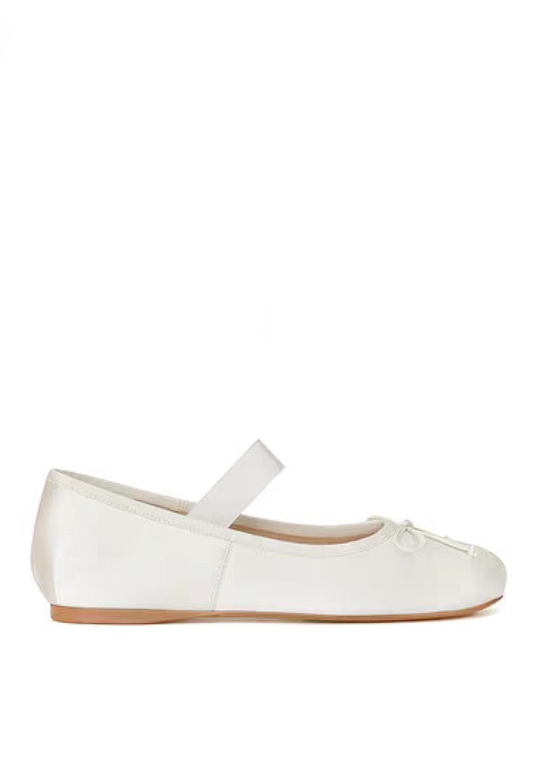VANSA Silk Satin Bow Low Heel Shoes VSW-F666