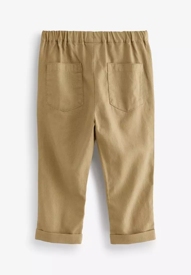 Buy NEXT Linen Pull On Trousers 2023 Online ZALORA Singapore