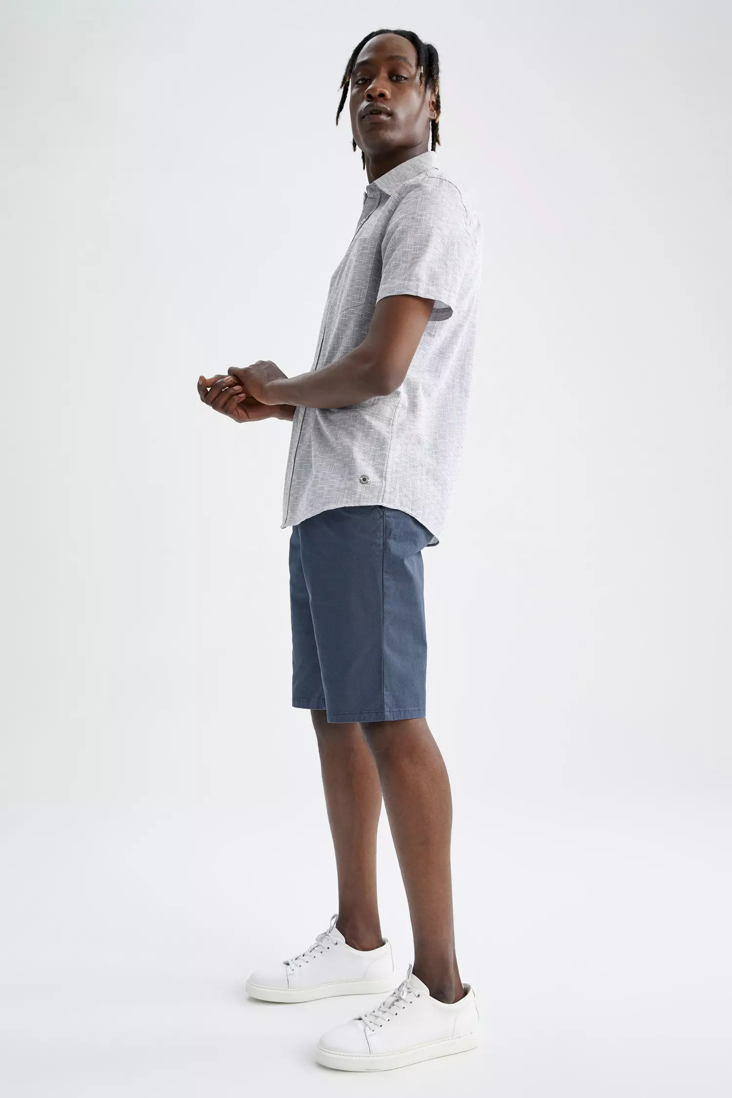 White midi clearance shorts