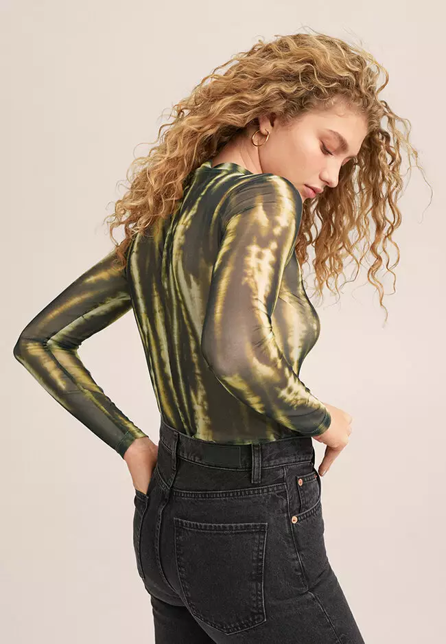 Sheer Printed T-Shirt