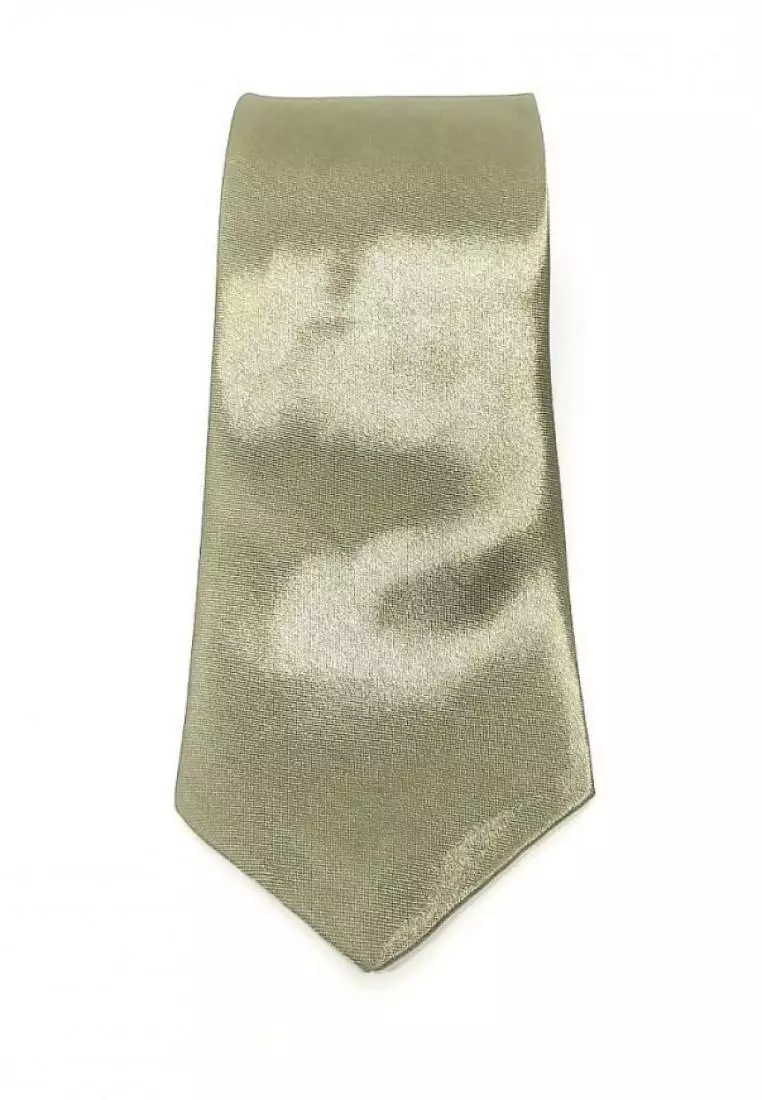 Houseofcuff Dasi Neck Tie Slim Polos Midnight Green Satin Neck Tie