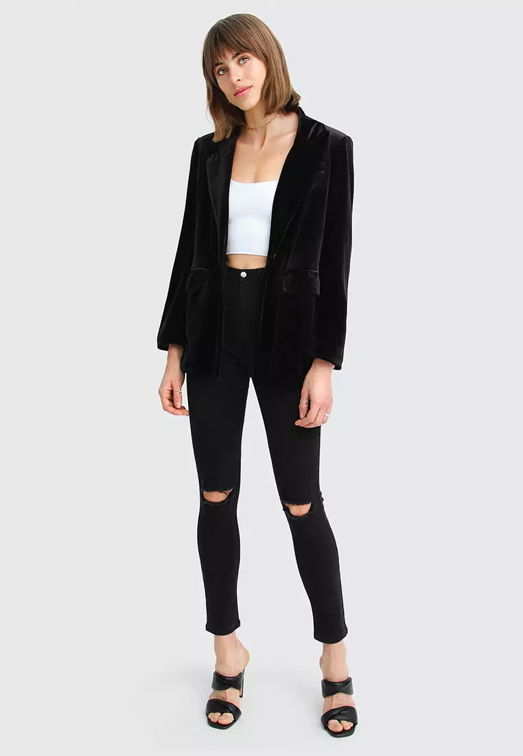 Eternity Oversized Velvet Blazer